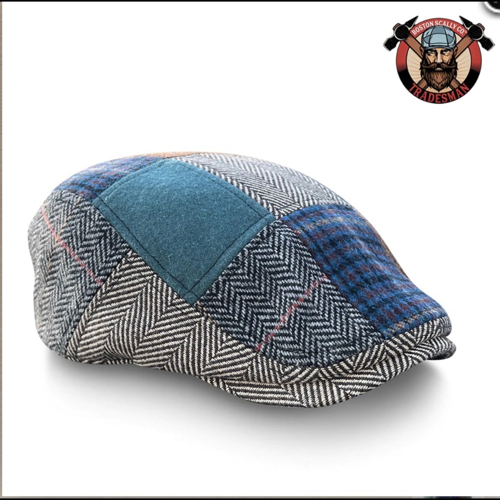 The 'Tradesman' Boston Scally Cap - Patchwork Edition